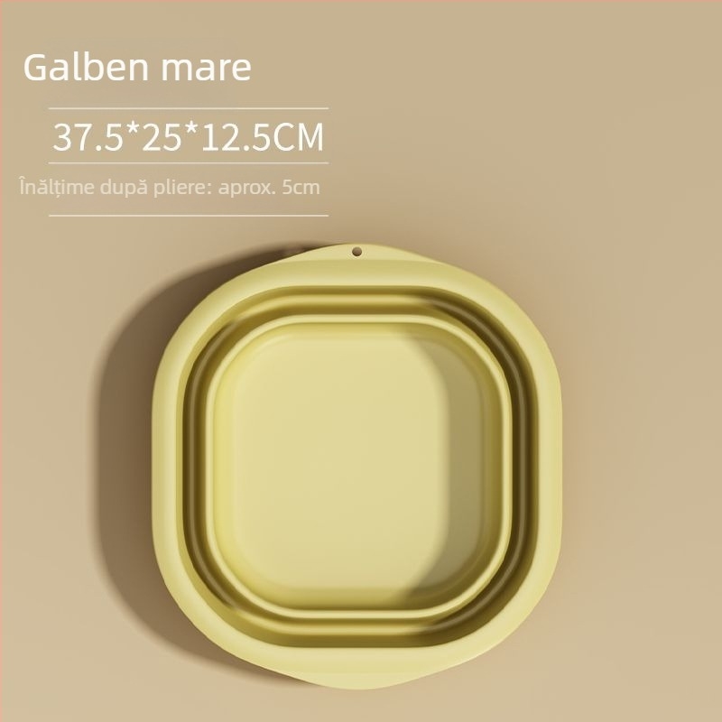 Lavoar pliabil din plastic pentru casă și călătorii, ușor 100–120 g, pentru spălat rufe în cămin