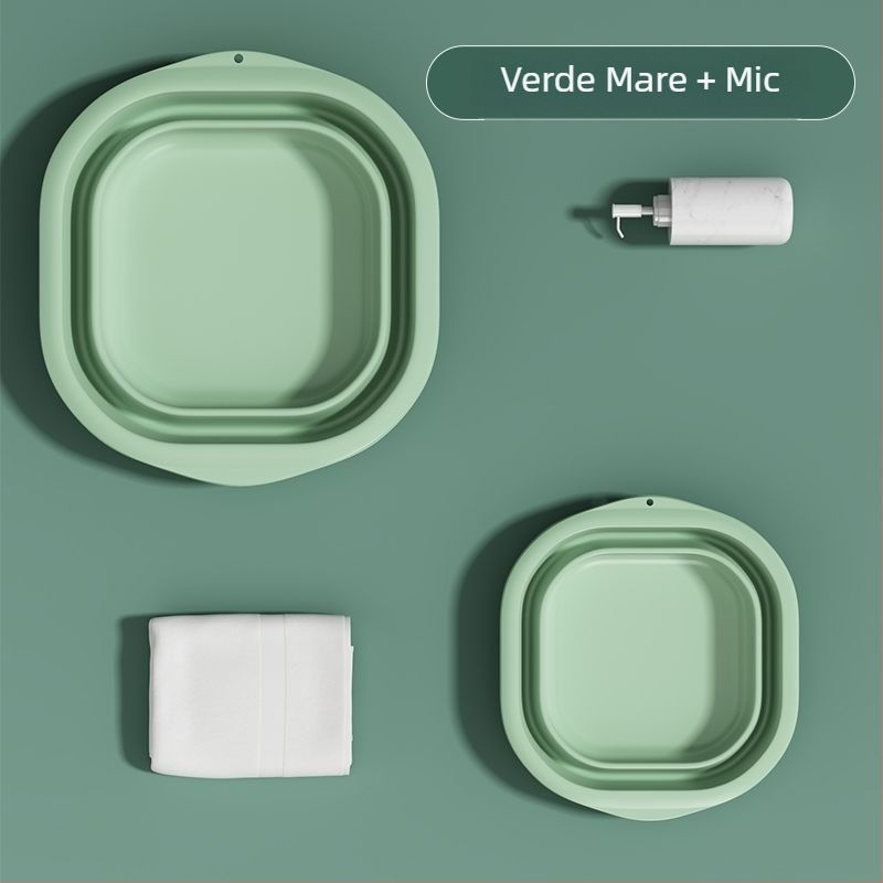 Lavoar pliabil din plastic pentru casă și călătorii, ușor 100–120 g, pentru spălat rufe în cămin