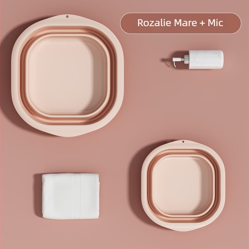 Lavoar pliabil din plastic pentru casă și călătorii, ușor 100–120 g, pentru spălat rufe în cămin