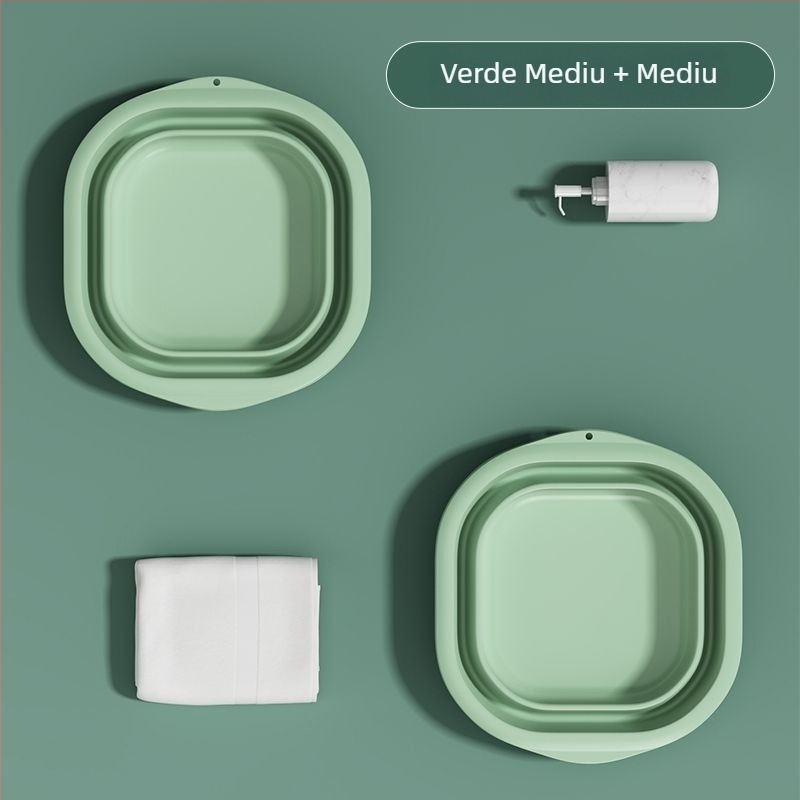 Lavoar pliabil din plastic pentru casă și călătorii, ușor 100–120 g, pentru spălat rufe în cămin