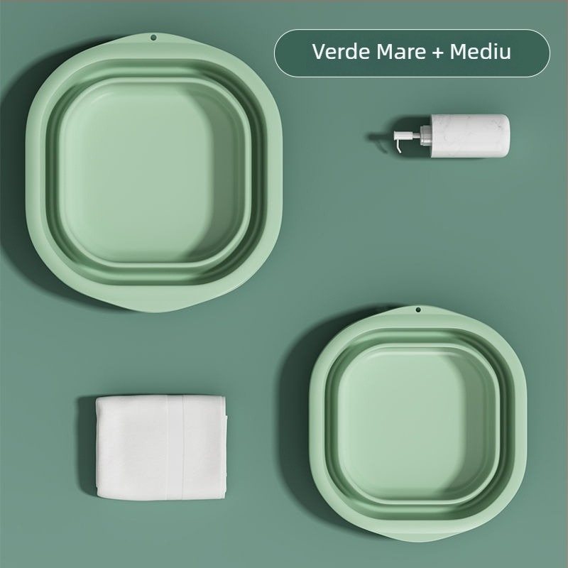 Lavoar pliabil din plastic pentru casă și călătorii, ușor 100–120 g, pentru spălat rufe în cămin