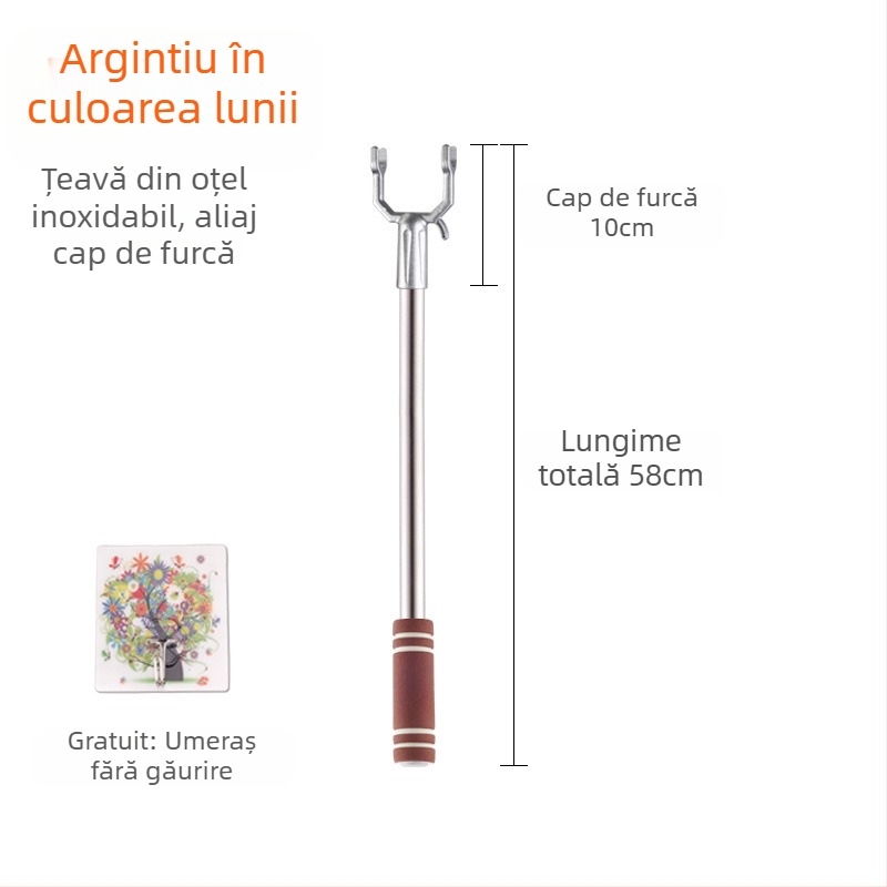 Suport pentru haine din oțel inoxidabil pentru uscare pe balcon; Material: oțel inoxidabil; Categorie: suport haine; Domeniu: balcon