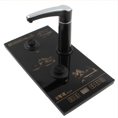 Smart Speed Plită electrică pentru ceai cu alimentare automată a apei, din oțel inoxidabil, set 4 în 1, ambalare în tavă