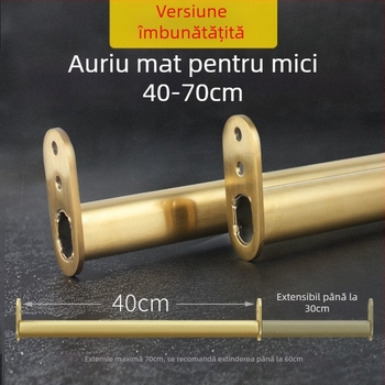 Bară de umerașe din oțel inoxidabil – extensibilă, pentru garderobă, în interiorul dulapului, accesorii pentru haine