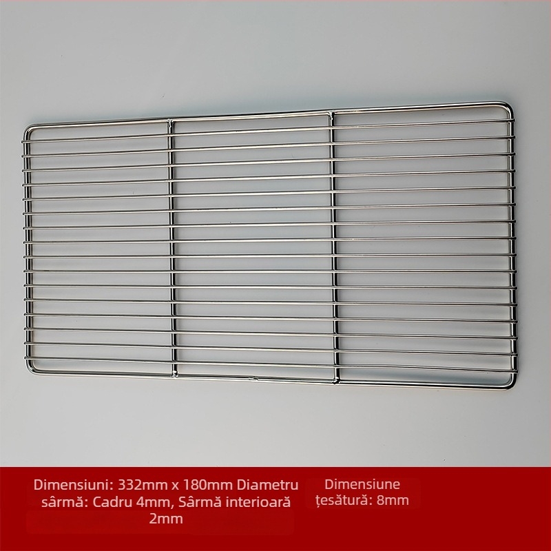 Gril din oțel inoxidabil, din sârmă, formă pătrată, portabil, multifuncțional, fără fum, ușor de curățat, electroplacare și sudură cu puncte