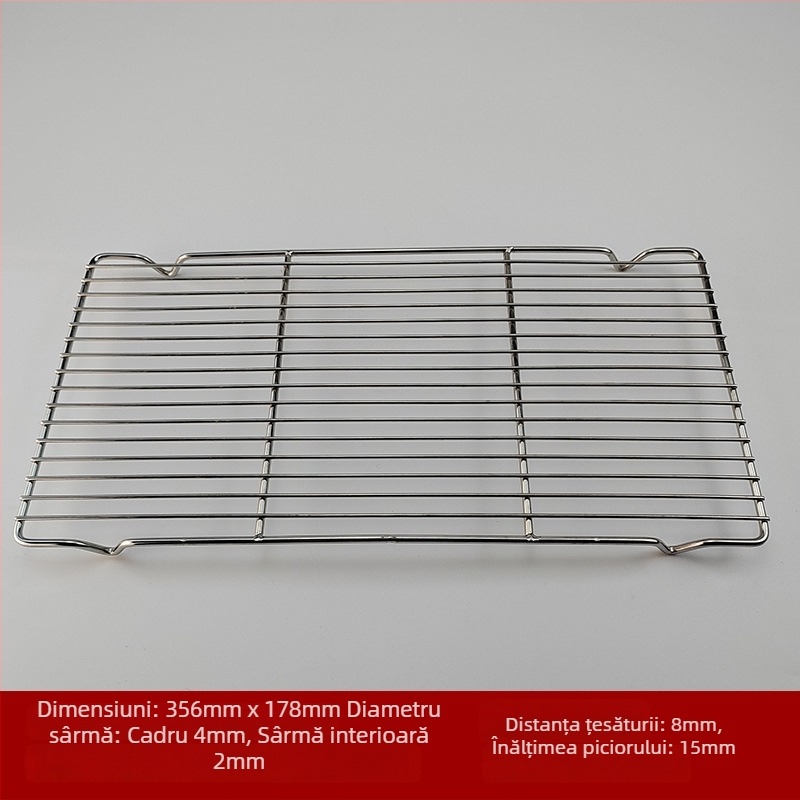 Gril din oțel inoxidabil, din sârmă, formă pătrată, portabil, multifuncțional, fără fum, ușor de curățat, electroplacare și sudură cu puncte