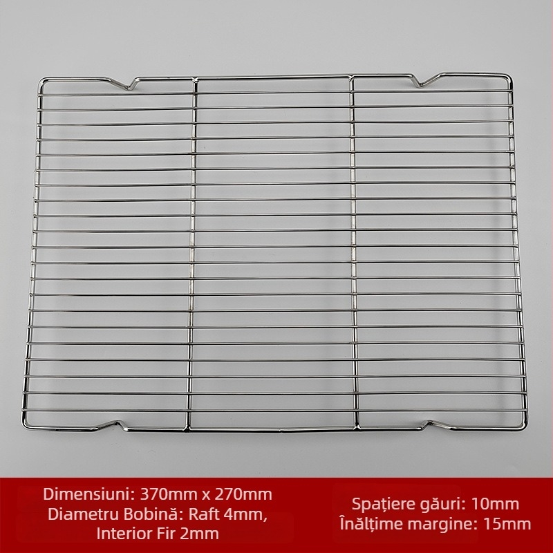 Gril din oțel inoxidabil, din sârmă, formă pătrată, portabil, multifuncțional, fără fum, ușor de curățat, electroplacare și sudură cu puncte