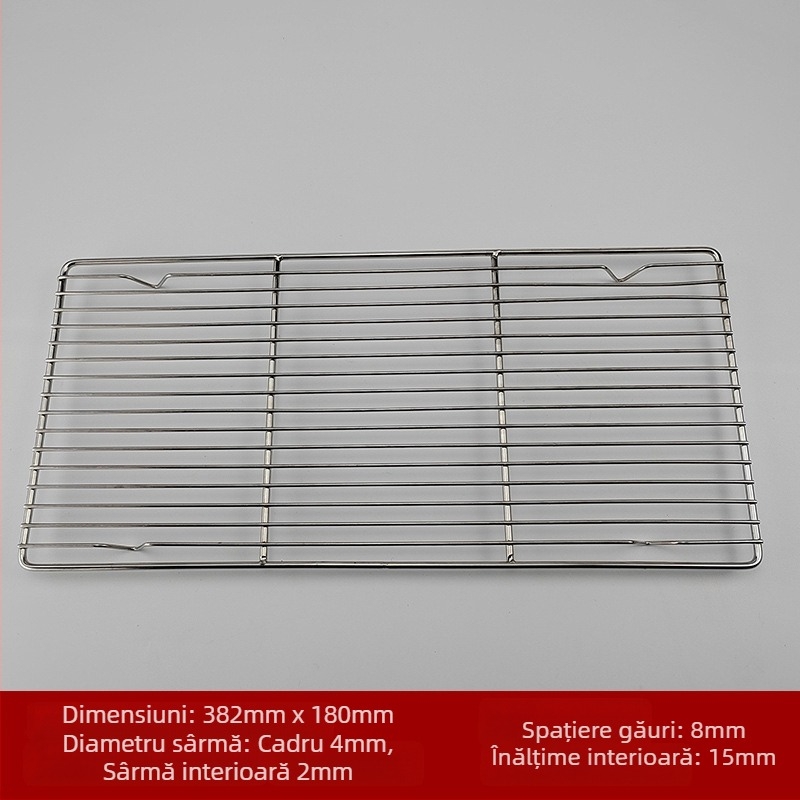 Gril din oțel inoxidabil, din sârmă, formă pătrată, portabil, multifuncțional, fără fum, ușor de curățat, electroplacare și sudură cu puncte