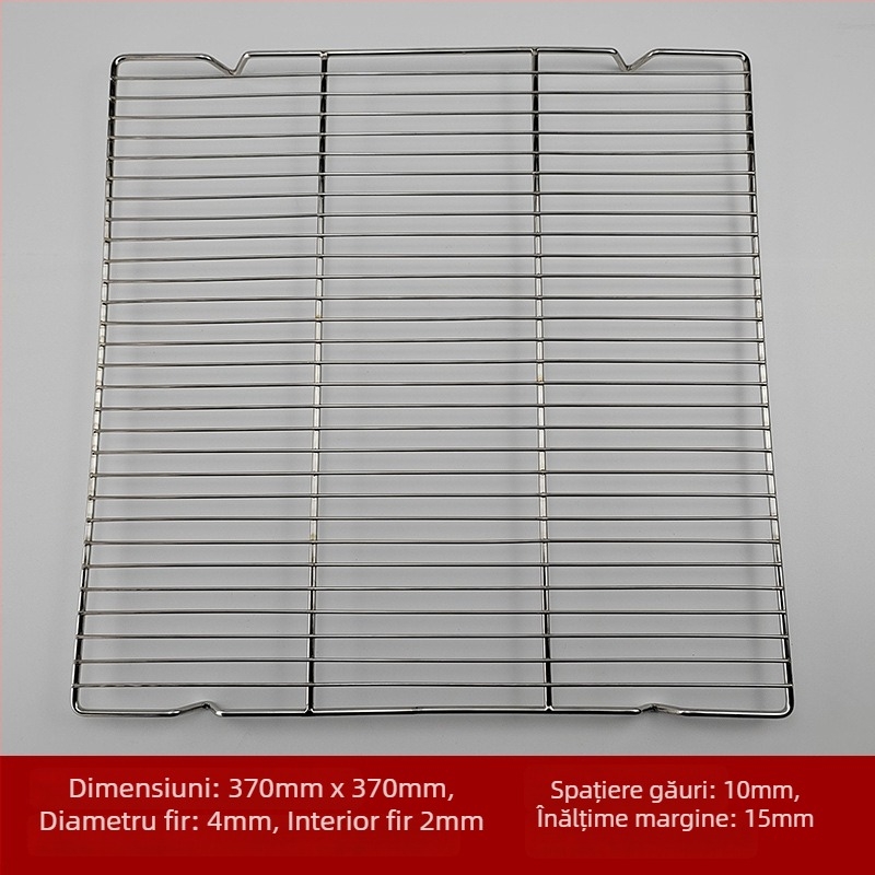 Gril din oțel inoxidabil, din sârmă, formă pătrată, portabil, multifuncțional, fără fum, ușor de curățat, electroplacare și sudură cu puncte