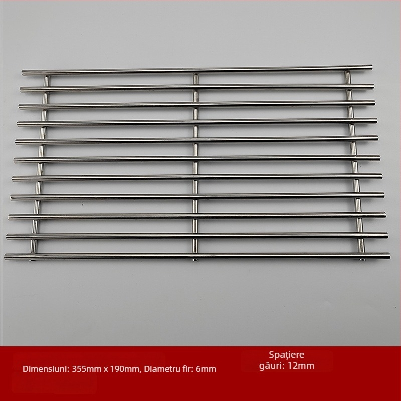 Gril din oțel inoxidabil, din sârmă, formă pătrată, portabil, multifuncțional, fără fum, ușor de curățat, electroplacare și sudură cu puncte