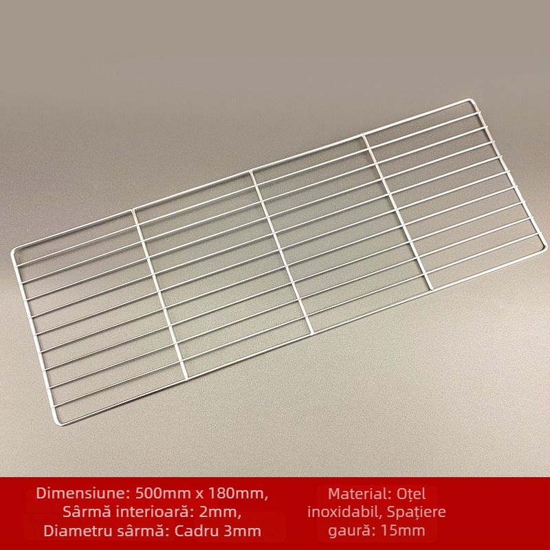 Gril din oțel inoxidabil, din sârmă, formă pătrată, portabil, multifuncțional, fără fum, ușor de curățat, electroplacare și sudură cu puncte