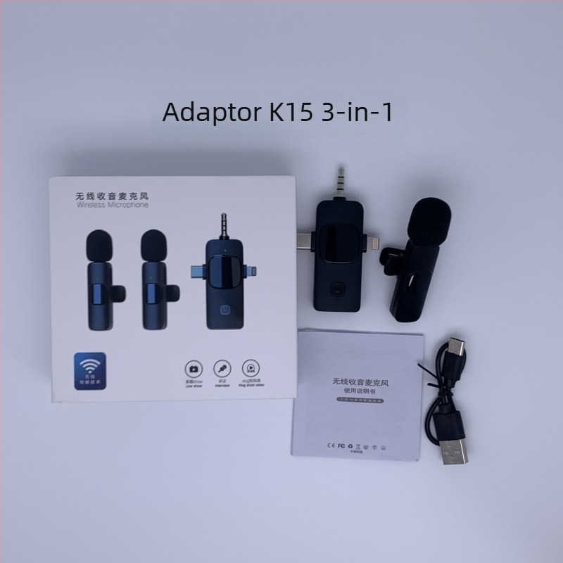 Microfon lavalier K9, cablat pentru înregistrare profesională și difuzare live, SNR ≥70 dB, baterie încorporată, 5V/5W, autonomie 1-3 h