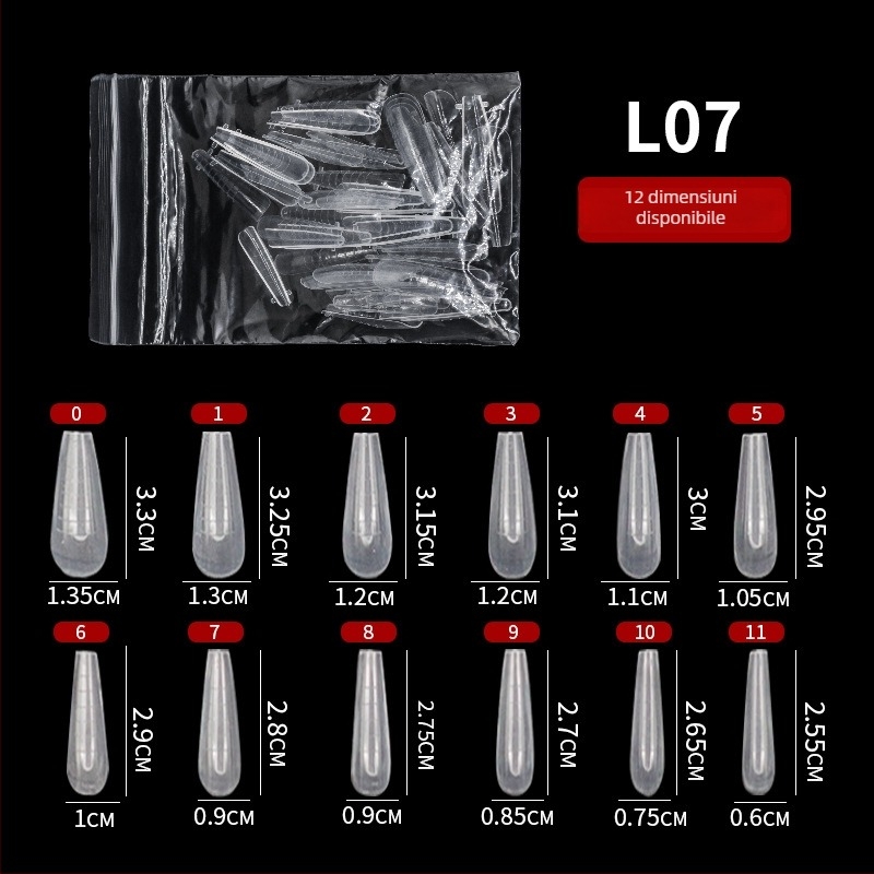 GNDG Matriță de extensie pentru unghii, din plastic, serie de matrițe pentru tavă de hârtie, model cu picături de apă, 48–60 buc