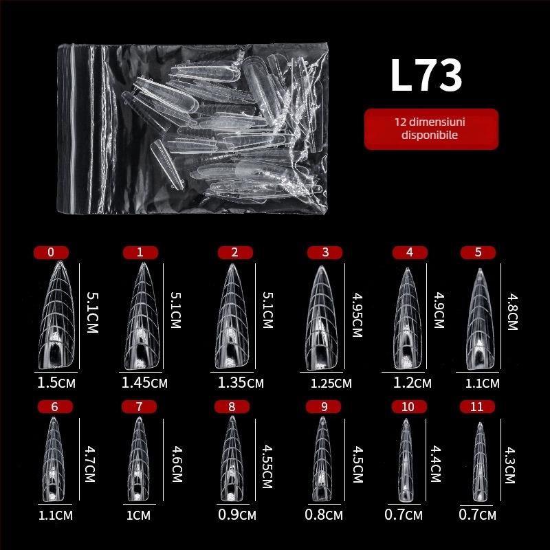 GNDG Matriță de extensie pentru unghii, din plastic, serie de matrițe pentru tavă de hârtie, model cu picături de apă, 48–60 buc