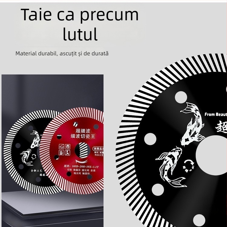 Disc diamant pentru ceramică și plăci, model 114/105, Swimming Forest brand, pentru procesarea pietrei.