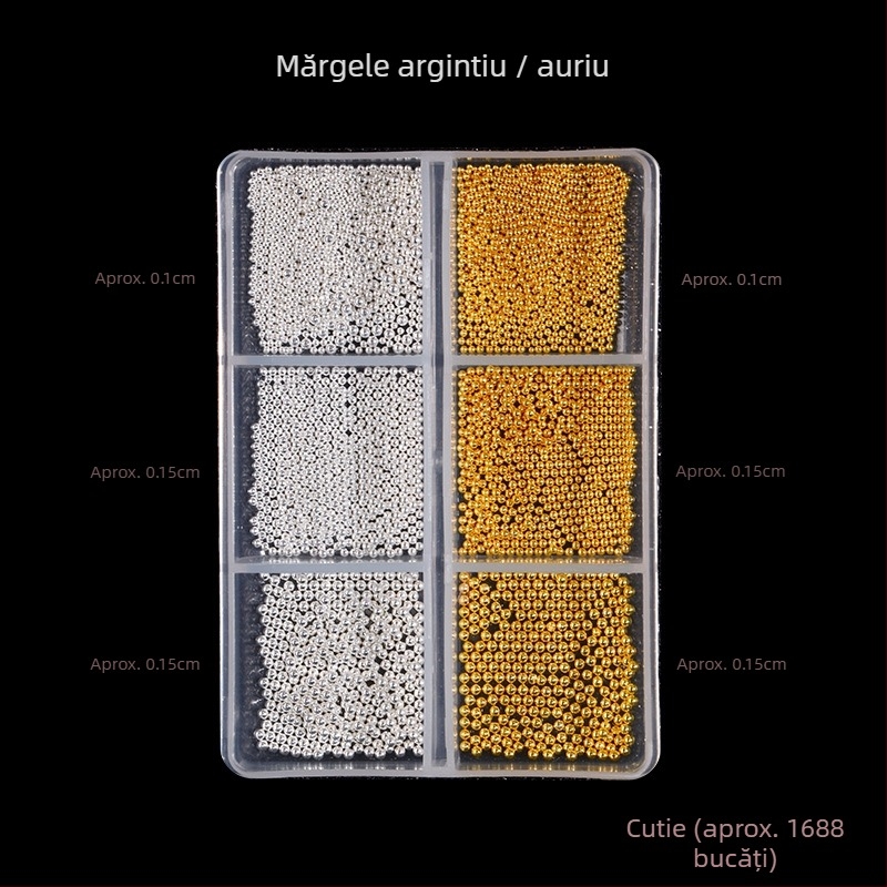 Cristale pentru unghii Poshman, Princess Series, Flat Bottom Drill, Bow & Butterfly Pattern, Stil dulce