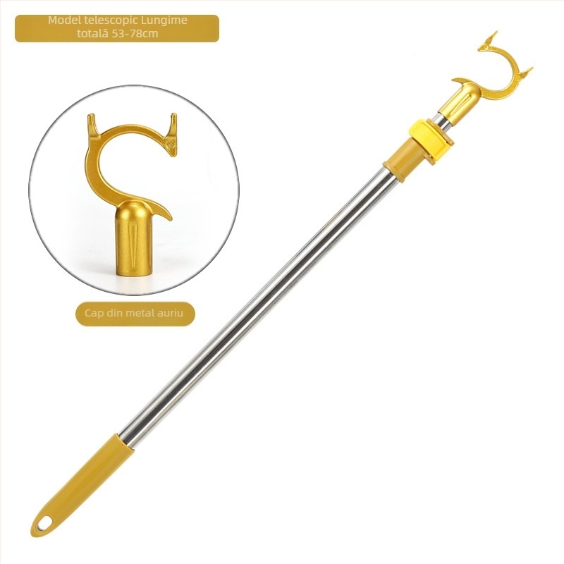 Furculiță pentru haine din oțel inoxidabil și plastic - pentru uscat pe balcon, stil lux ușor, Guanya Chengli