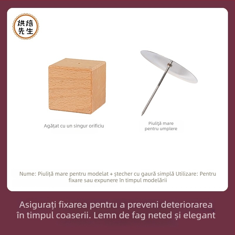 Set de instrumente pentru decorare cu pistol de decorare și bază de susținere, unelte pentru decorarea pastei de fasole în stil coreean și unelte pentru decorarea petalelor