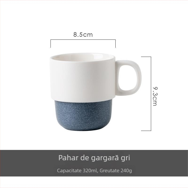 Set de baie din ceramică cu glazură japoneză fulg de zăpadă — trei piese, cu cupe pentru apă de gură și pentru periuța de dinți pentru cupluri