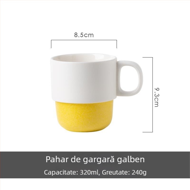 Set de baie din ceramică cu glazură japoneză fulg de zăpadă — trei piese, cu cupe pentru apă de gură și pentru periuța de dinți pentru cupluri