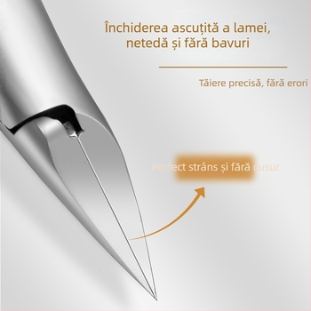 Clește pentru unghii de picioare cu design anti-stropire, fălci în formă de cioc de vultur și vârf ascuțit, pentru uz casnic