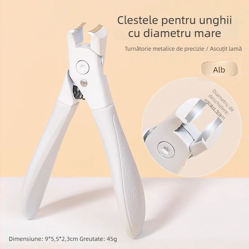 Clește pentru unghii de picioare cu design anti-stropire, fălci în formă de cioc de vultur și vârf ascuțit, pentru uz casnic