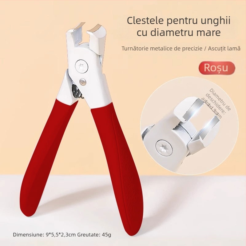 Clește pentru unghii de picioare cu design anti-stropire, fălci în formă de cioc de vultur și vârf ascuțit, pentru uz casnic