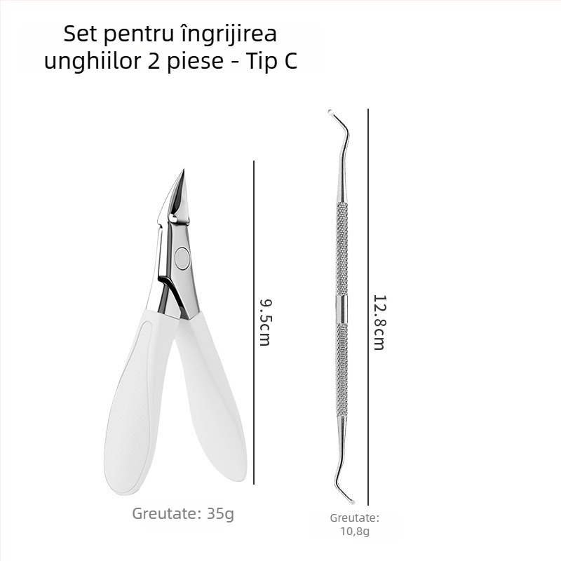 Clește pentru unghii de picioare cu design anti-stropire, fălci în formă de cioc de vultur și vârf ascuțit, pentru uz casnic