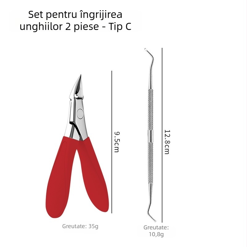 Clește pentru unghii de picioare cu design anti-stropire, fălci în formă de cioc de vultur și vârf ascuțit, pentru uz casnic