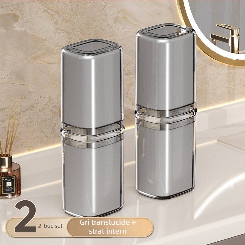 Beiduoyang Cupă de călătorie pentru periuța de dinți, design pătrat, material PET, logo personalizabil