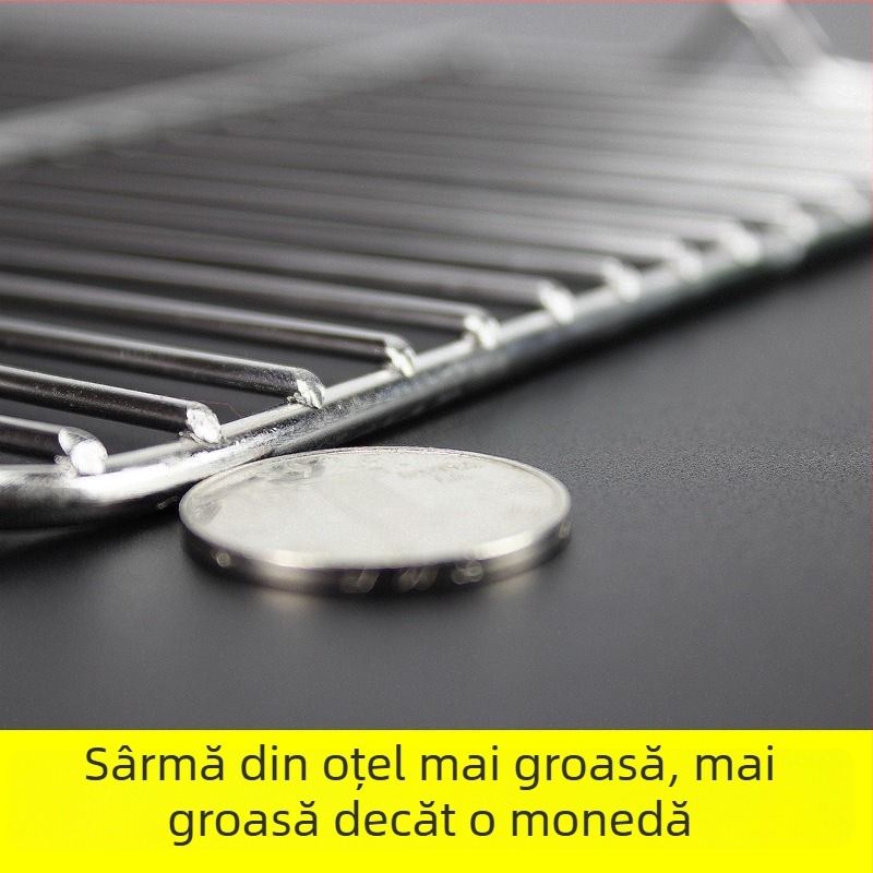 Rețea pătrată pliabilă pentru grătar și coacere a pâinii