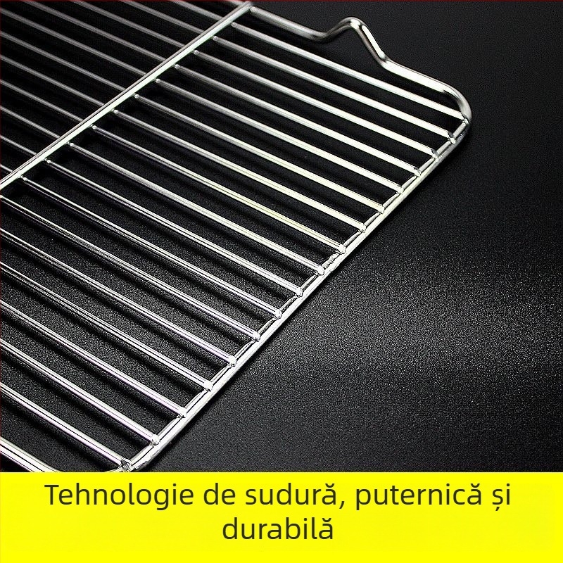 Rețea pătrată pliabilă pentru grătar și coacere a pâinii