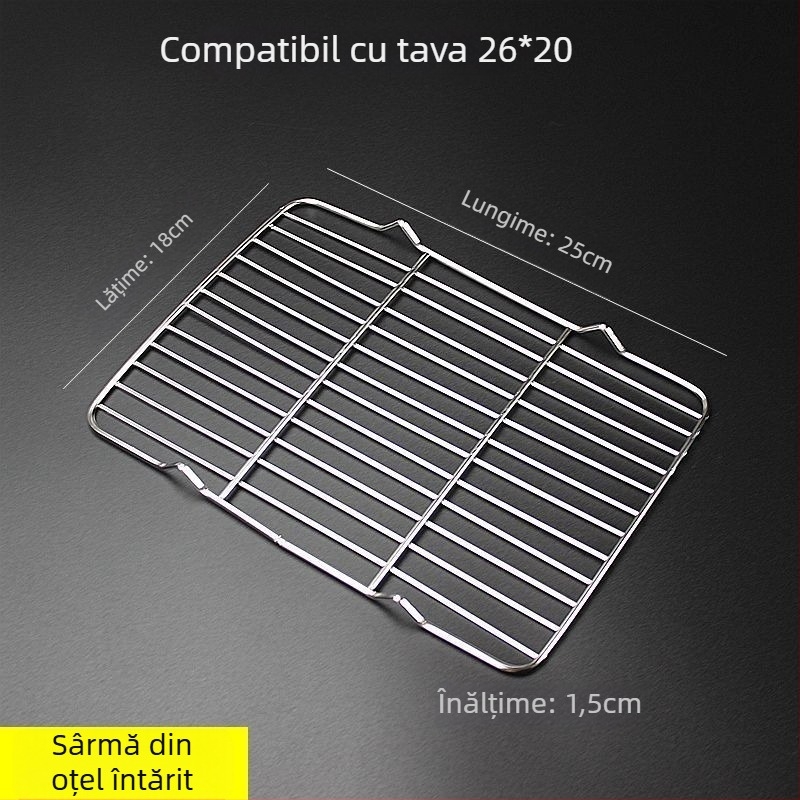 Rețea pătrată pliabilă pentru grătar și coacere a pâinii