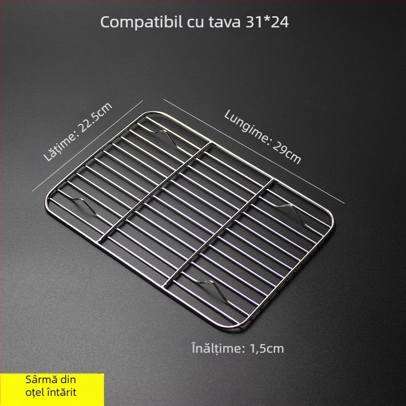 Rețea pătrată pliabilă pentru grătar și coacere a pâinii