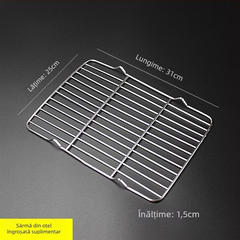 Rețea pătrată pliabilă pentru grătar și coacere a pâinii