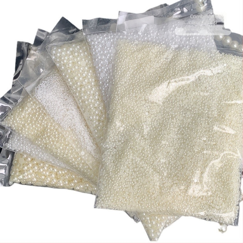 Rose forest accesorii pentru unghii cu perle — perle semi-rotunde cu bază plată, Materiale: plastic, perlă, rășină, Model: Flori, Iubire, Picătură de apă