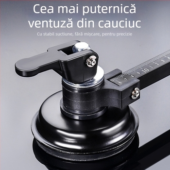 Cuțit universal pentru sticlă pentru tăierea cercurilor, cu role încărcate cu ulei, clasa industrială, design îngroșat