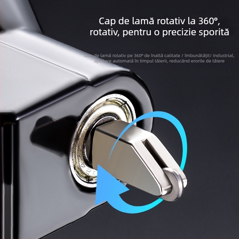 Cuțit universal pentru sticlă pentru tăierea cercurilor, cu role încărcate cu ulei, clasa industrială, design îngroșat