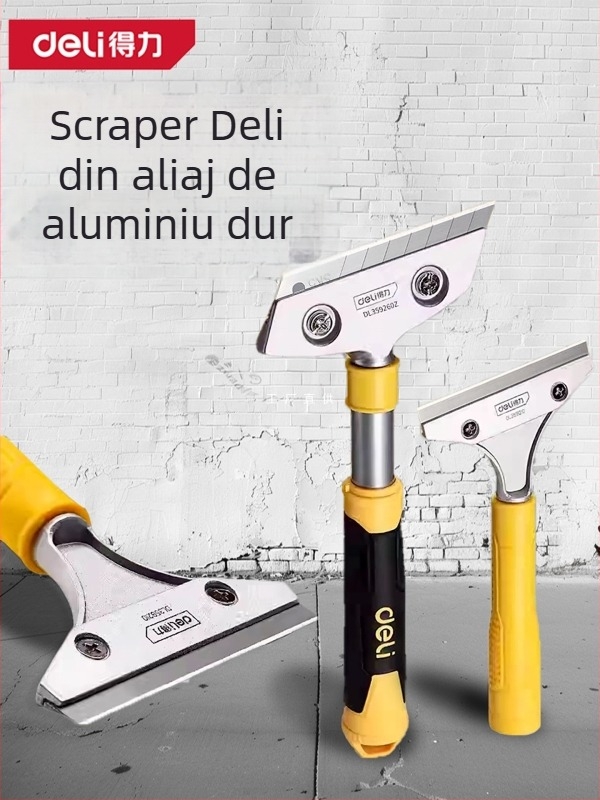 Lamă de raclat pentru sticlă cu margine extinsă pentru finisarea rosturilor și îndepărtarea adezivului; model: contactați serviciul pentru clienți; marcă: Altele