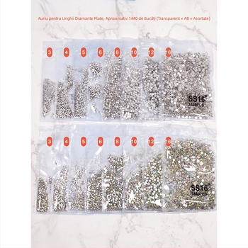 Bijuterii pentru unghii cu maimuță mică, diamante imitatie austriece, oxid de aluminiu, ambalaj de bază