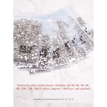 Bijuterii pentru unghii cu maimuță mică, diamante imitatie austriece, oxid de aluminiu, ambalaj de bază