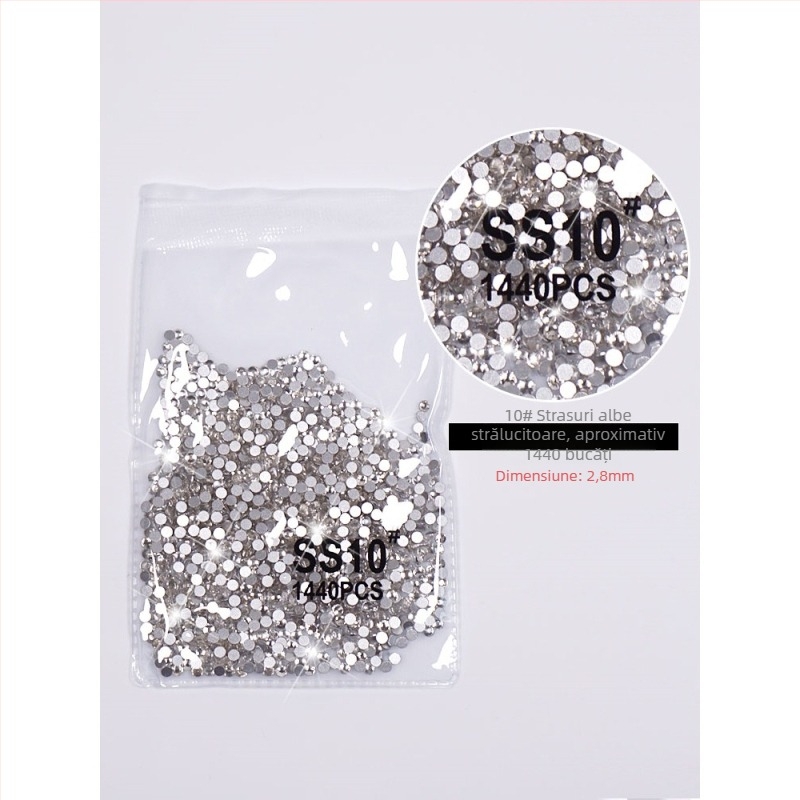 Bijuterii pentru unghii cu maimuță mică, diamante imitatie austriece, oxid de aluminiu, ambalaj de bază