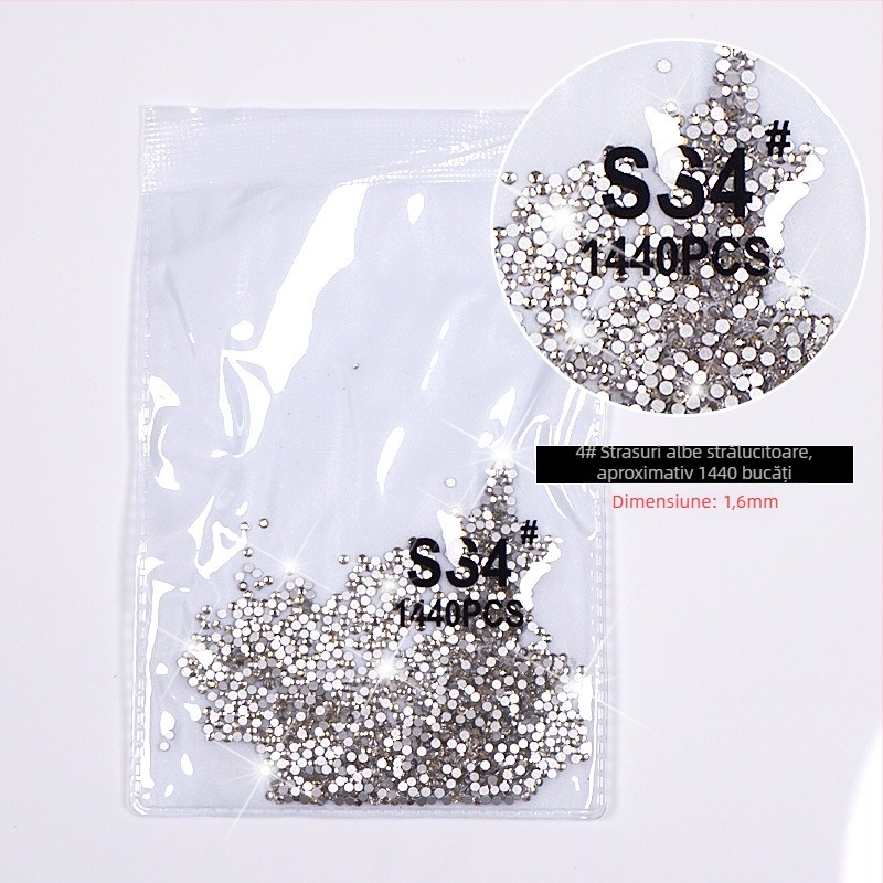 Bijuterii pentru unghii cu maimuță mică, diamante imitatie austriece, oxid de aluminiu, ambalaj de bază