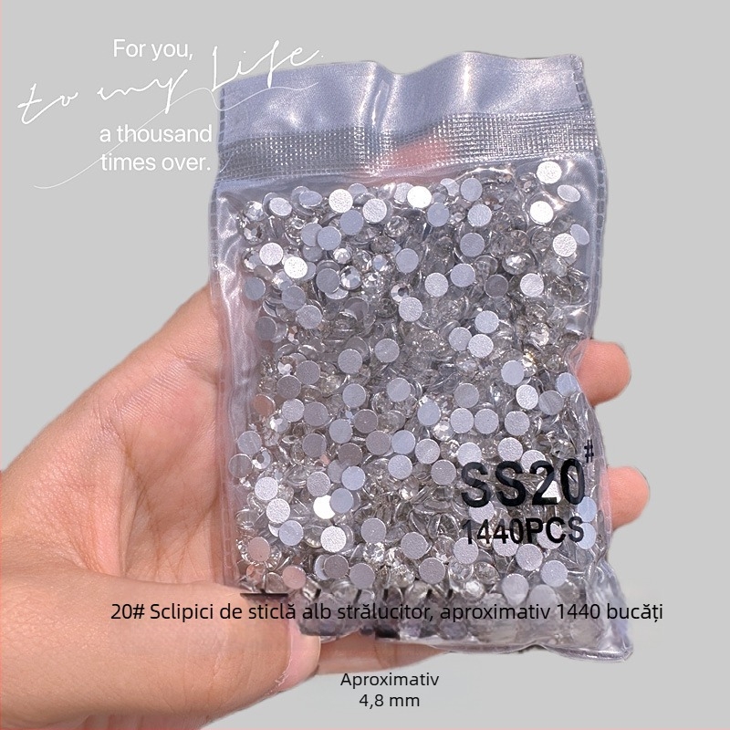 Bijuterii pentru unghii cu maimuță mică, diamante imitatie austriece, oxid de aluminiu, ambalaj de bază