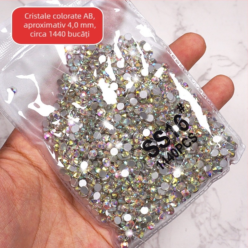 Bijuterii pentru unghii cu maimuță mică, diamante imitatie austriece, oxid de aluminiu, ambalaj de bază