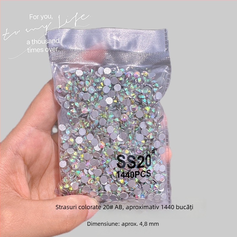 Bijuterii pentru unghii cu maimuță mică, diamante imitatie austriece, oxid de aluminiu, ambalaj de bază