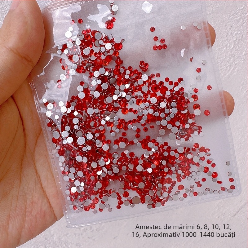 Bijuterii pentru unghii cu maimuță mică, diamante imitatie austriece, oxid de aluminiu, ambalaj de bază