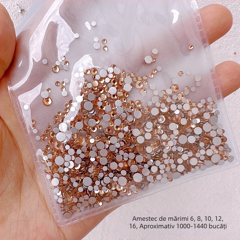 Bijuterii pentru unghii cu maimuță mică, diamante imitatie austriece, oxid de aluminiu, ambalaj de bază