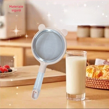 Nothing Cernător de făină – Sita multifuncțională cu filtru pentru lapte de soia, strecurător pentru hrana bebelușilor și lichid pentru tarte cu ou