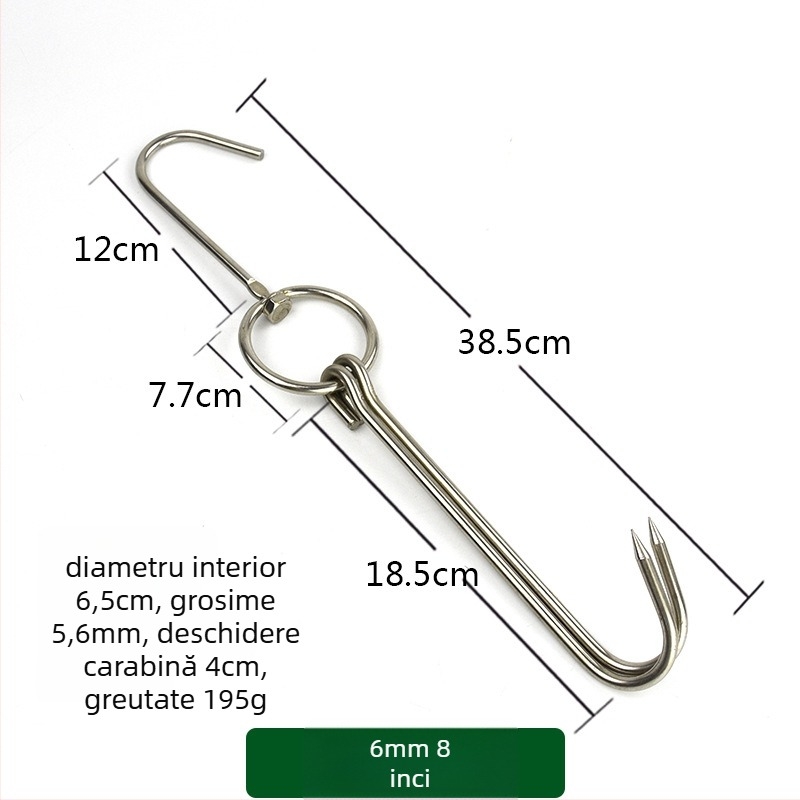 Frigărui pentru grătar din oțel inoxidabil, design neregulat, cârlige duble, Rongyang